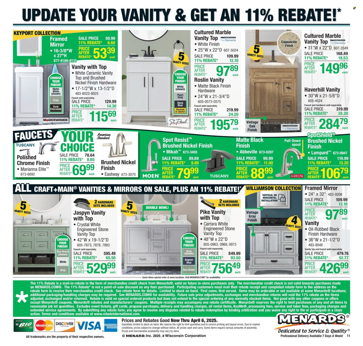 Menards ad - 03/27/2025 - 04/06/2025. Page 20