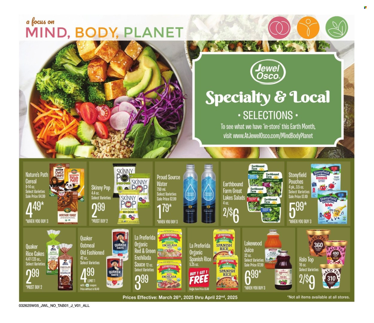 Jewel Osco ad - 03/26/2025 - 04/22/2025. Page 1