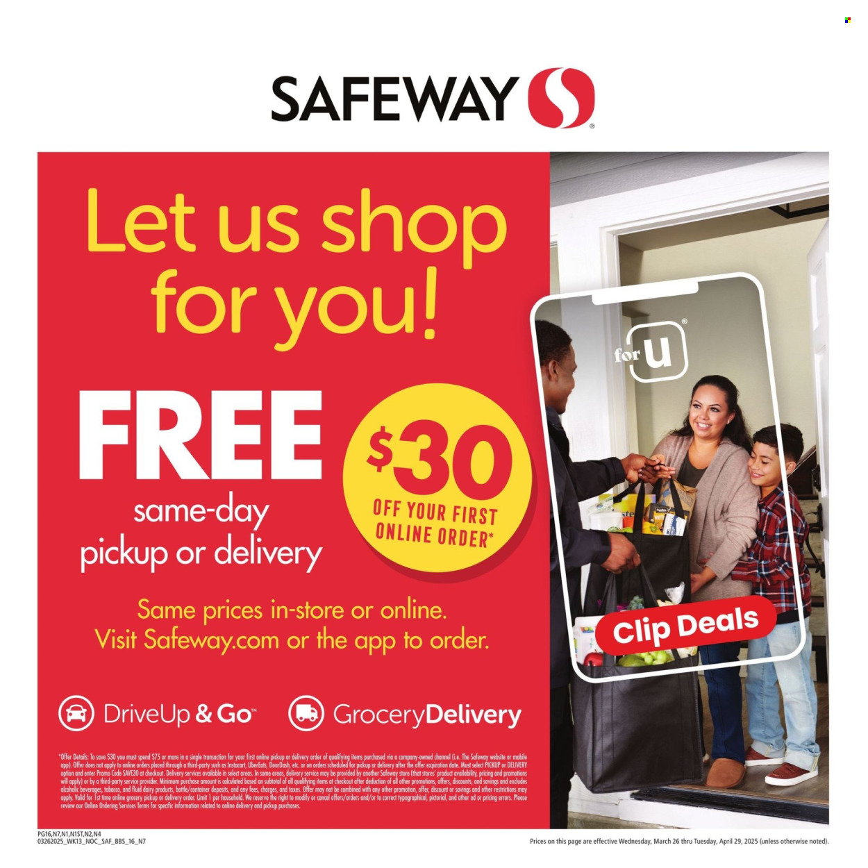 Safeway ad - 03/26/2025 - 04/29/2025. Page 16