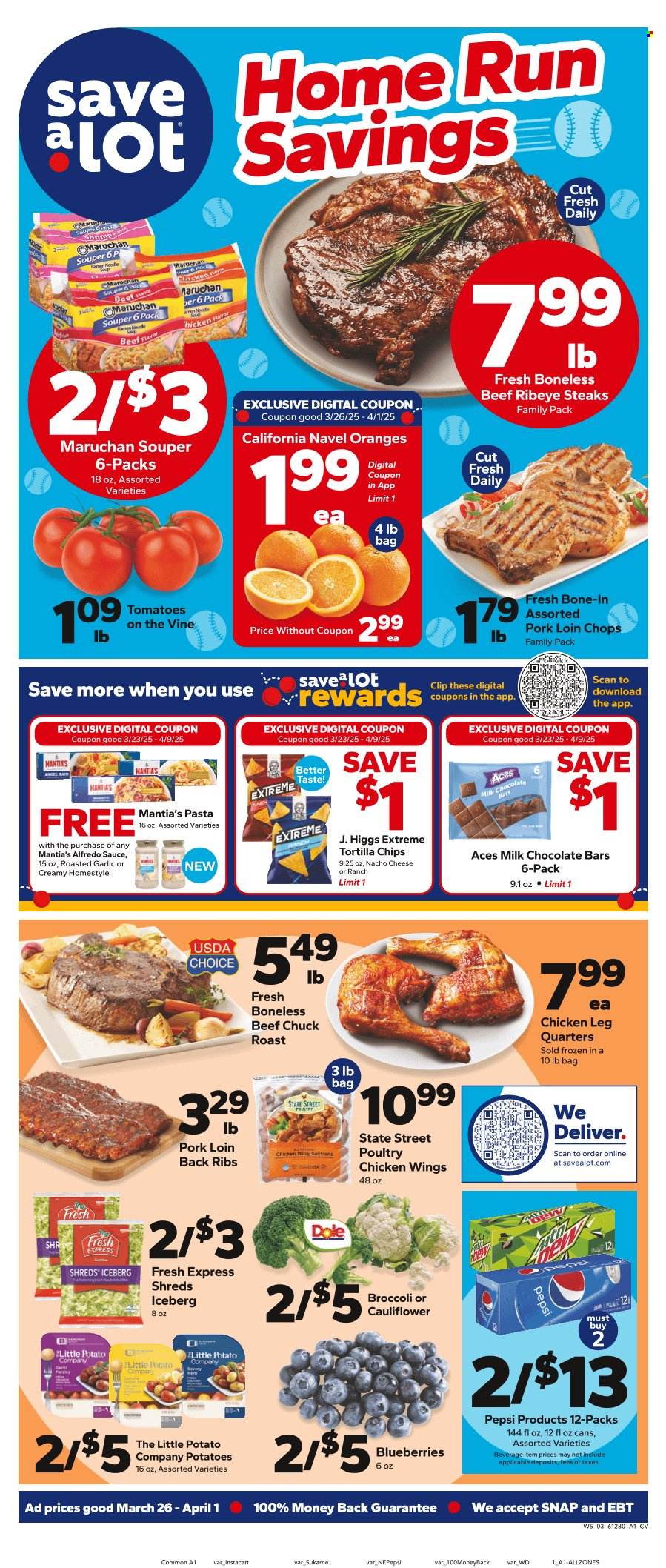 Save a Lot ad - 03/26/2025 - 04/01/2025. Page 1