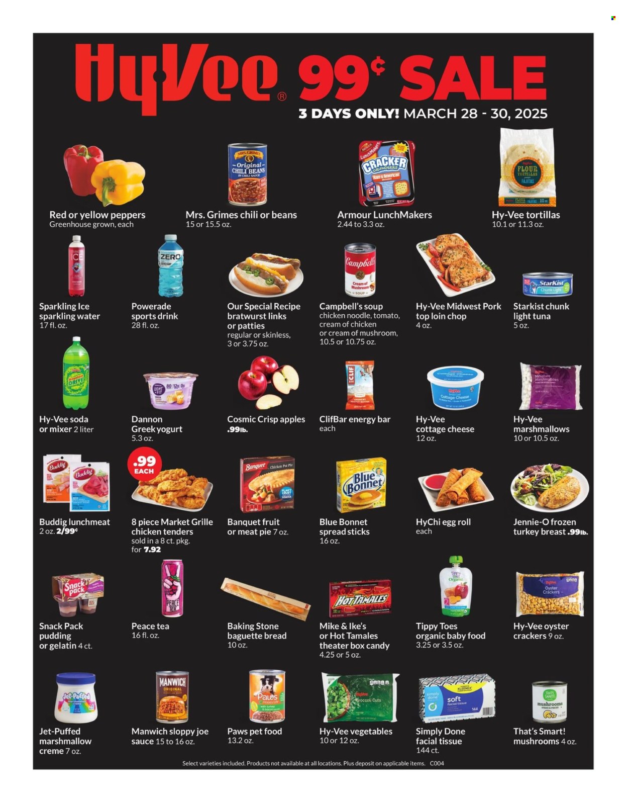 Hy-Vee ad - 03/28/2025 - 03/30/2025. Page 1