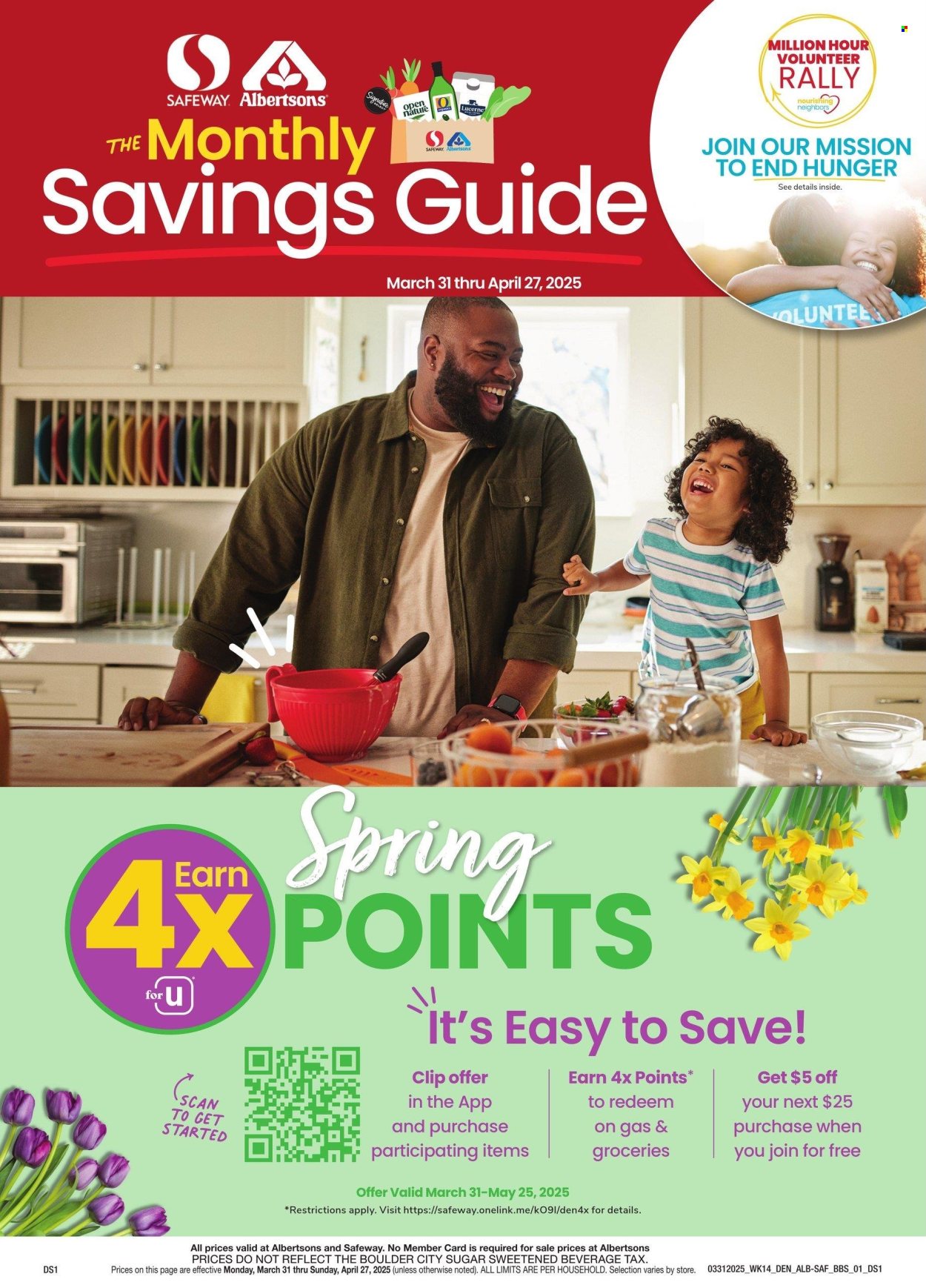 Albertsons ad - 03/31/2025 - 04/27/2025. Page 1