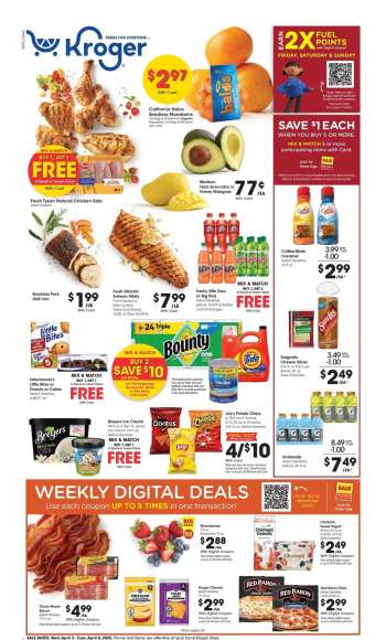 Kroger Flyer - 04/02/2025 - 04/08/2025.