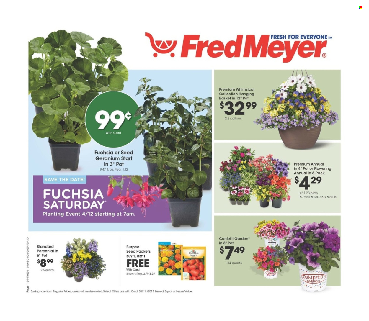 Fred Meyer ad - 04/02/2025 - 04/08/2025. Page 1
