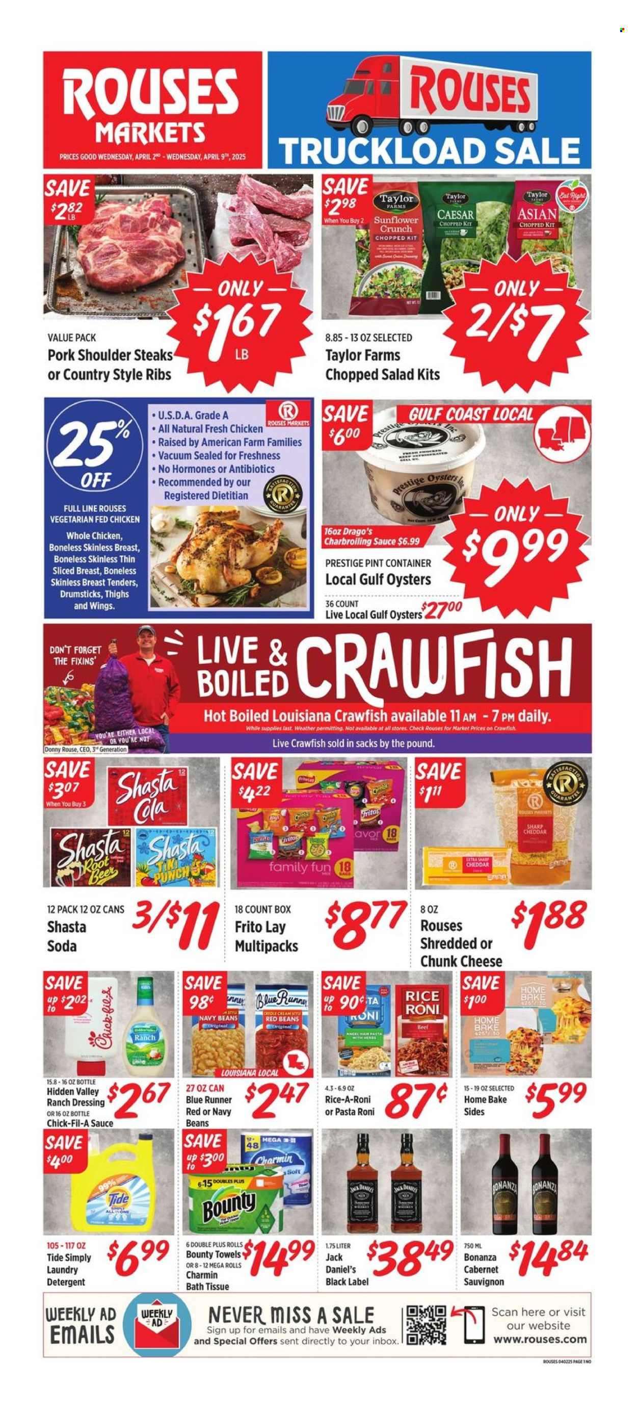 Rouses Markets ad - 04/02/2025 - 04/09/2025. Page 1