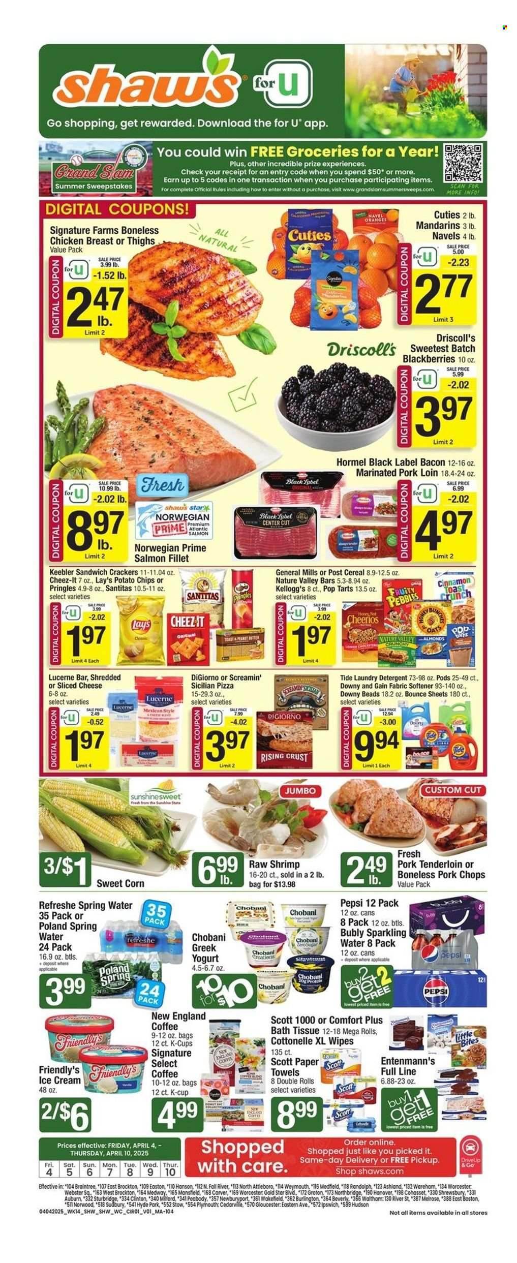 Shaw’s ad - 04/04/2025 - 04/10/2025. Page 1