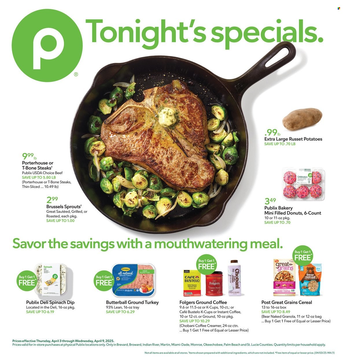 Publix ad - 04/03/2025 - 04/09/2025. Page 1