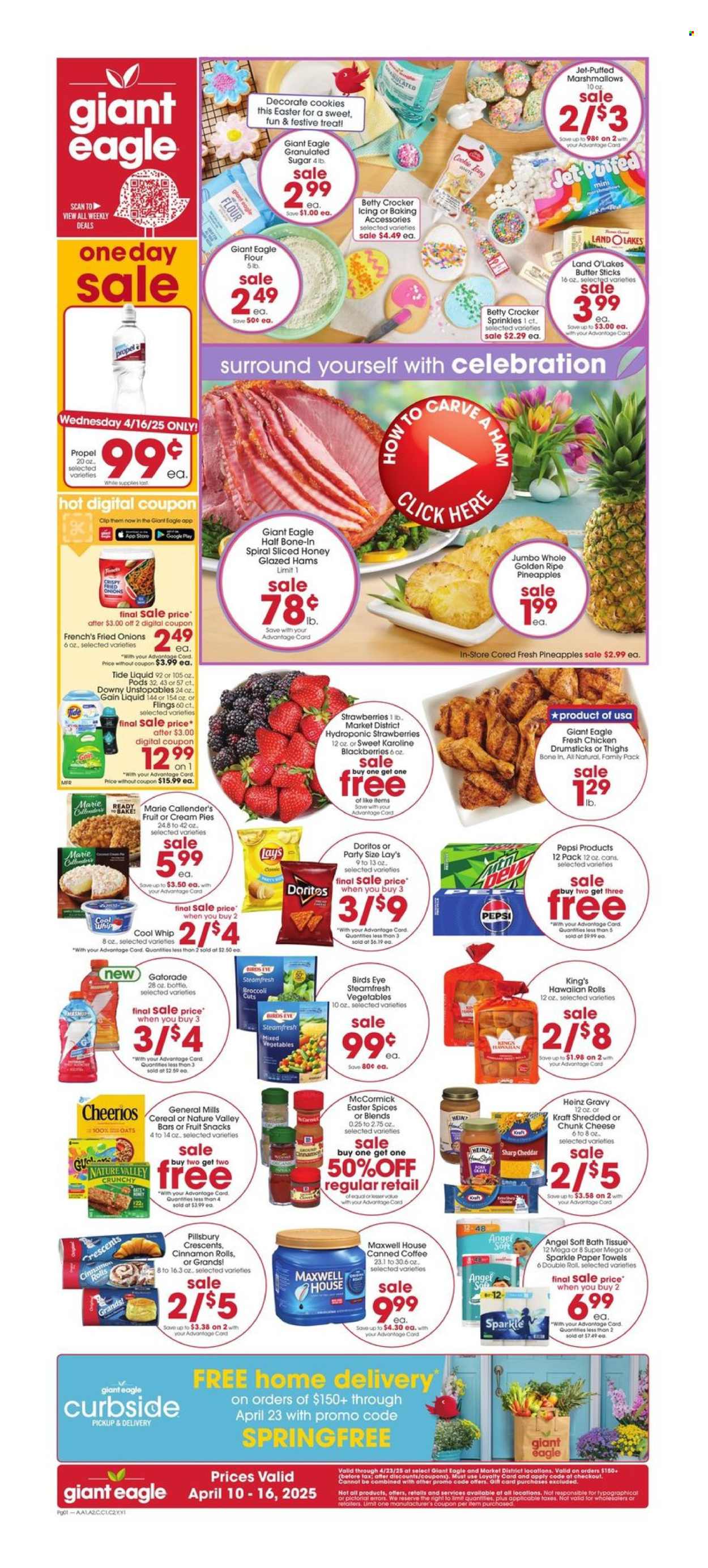 Giant Eagle ad - 04/10/2025 - 04/16/2025. Page 1