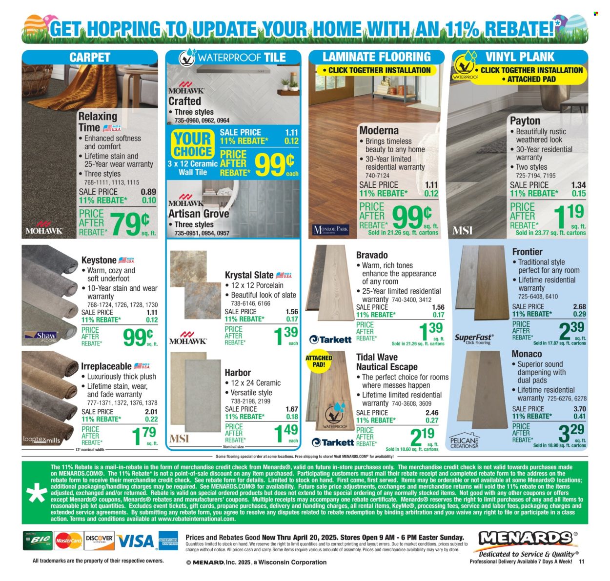 Menards ad - 04/10/2025 - 04/20/2025. Page 21