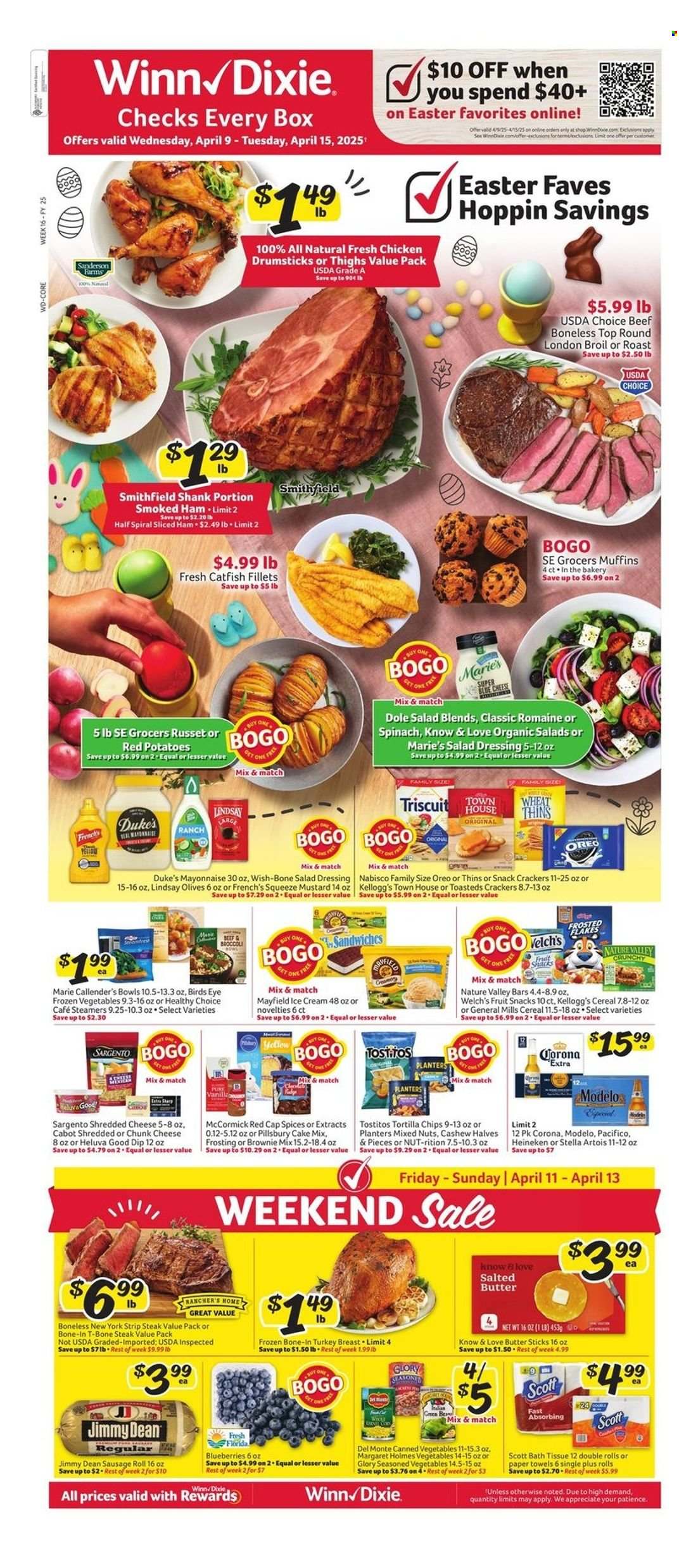 Winn Dixie ad - 04/09/2025 - 04/15/2025. Page 1