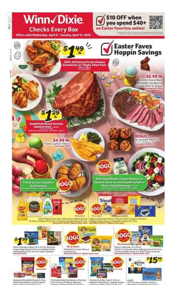 Winn Dixie Flyer - 04/09/2025 - 04/15/2025.