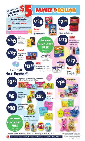 Family Dollar Flyer - 04/13/2025 - 04/20/2025.