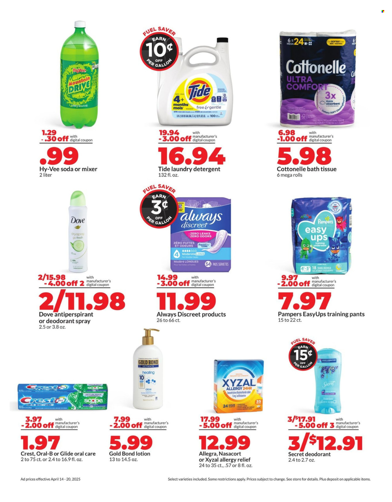 Hy-Vee ad - 04/14/2025 - 04/20/2025. Page 10