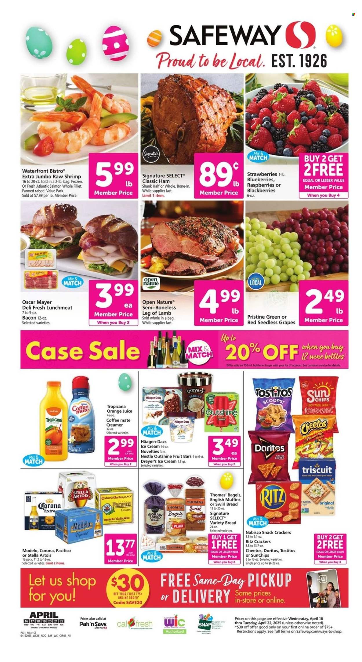 Safeway ad - 04/16/2025 - 04/22/2025. Page 1
