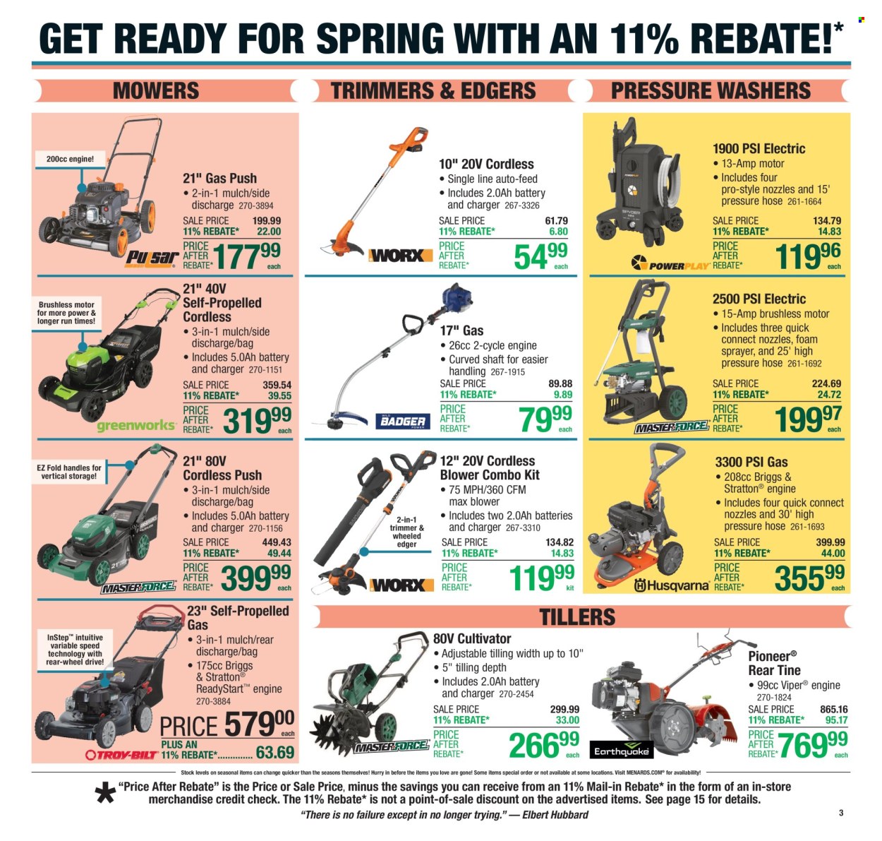 Menards ad - 04/17/2025 - 04/27/2025. Page 7