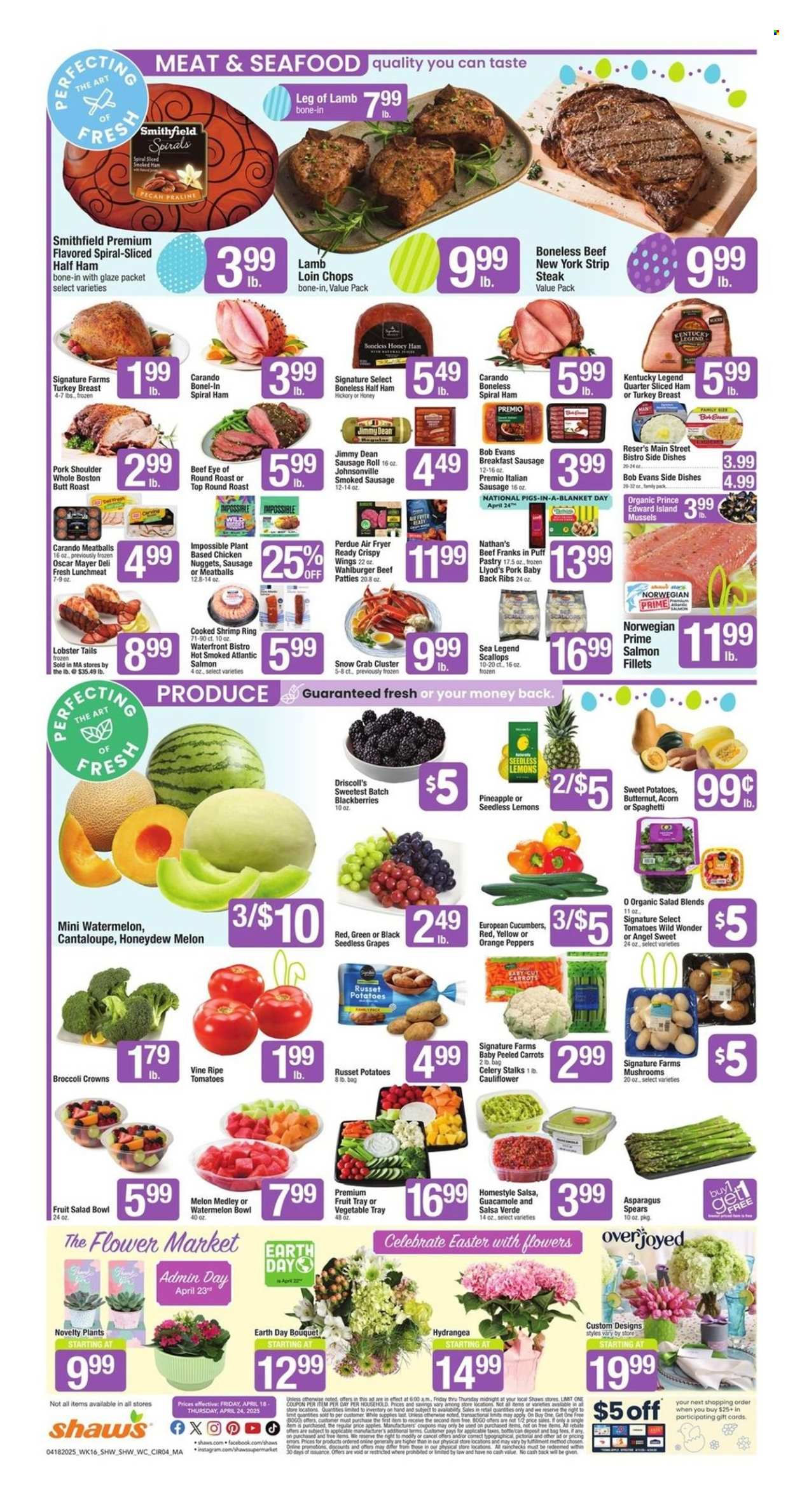 Shaw’s ad - 04/18/2025 - 04/24/2025. Page 4