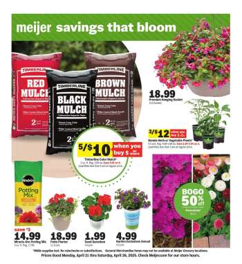Meijer Flyer - 04/21/2025 - 04/26/2025.