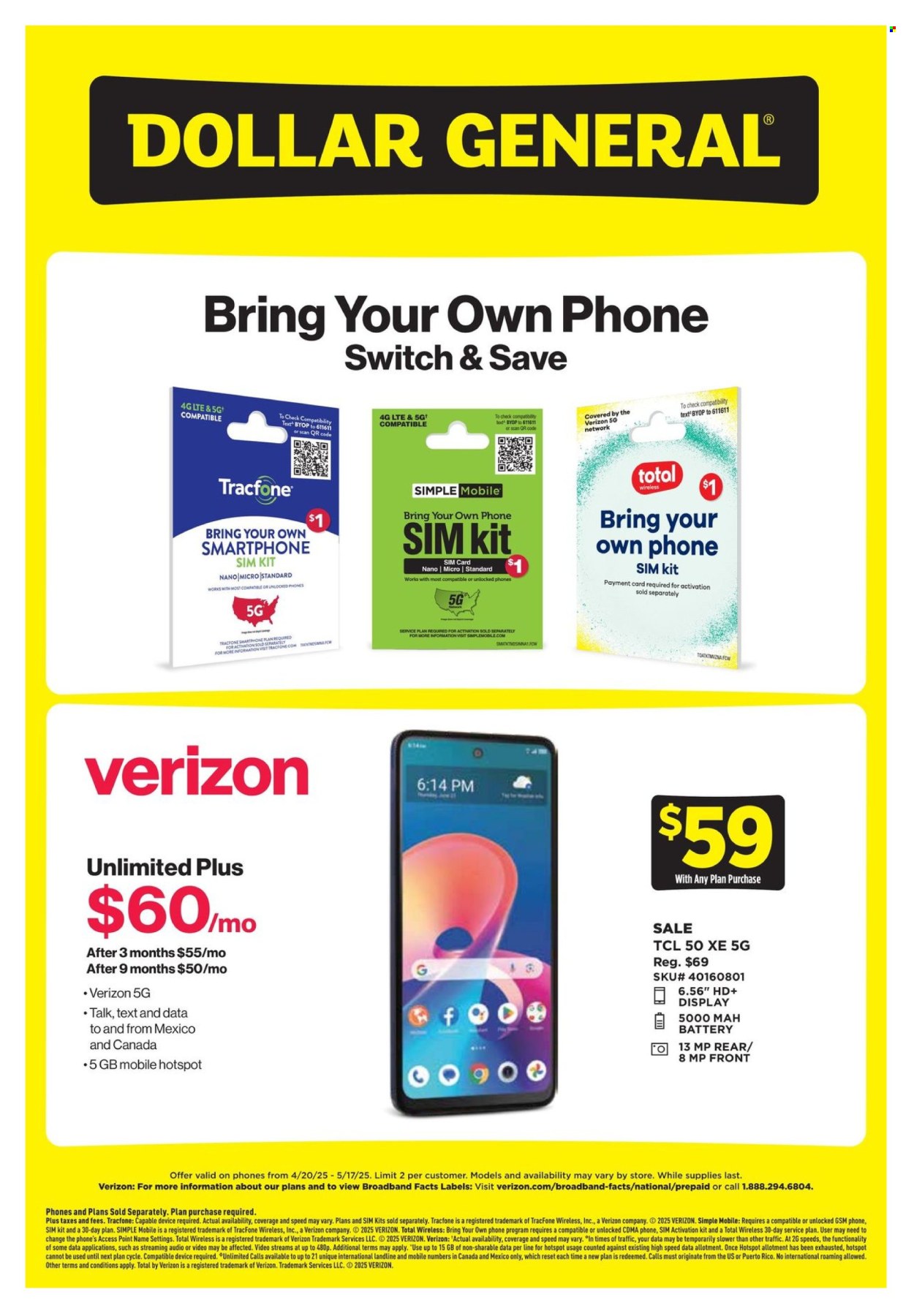 Dollar General ad - 04/20/2025 - 05/17/2025. Page 2