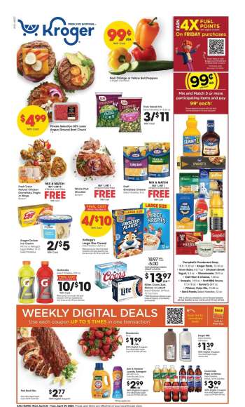 Kroger Flyer - 04/23/2025 - 04/29/2025.