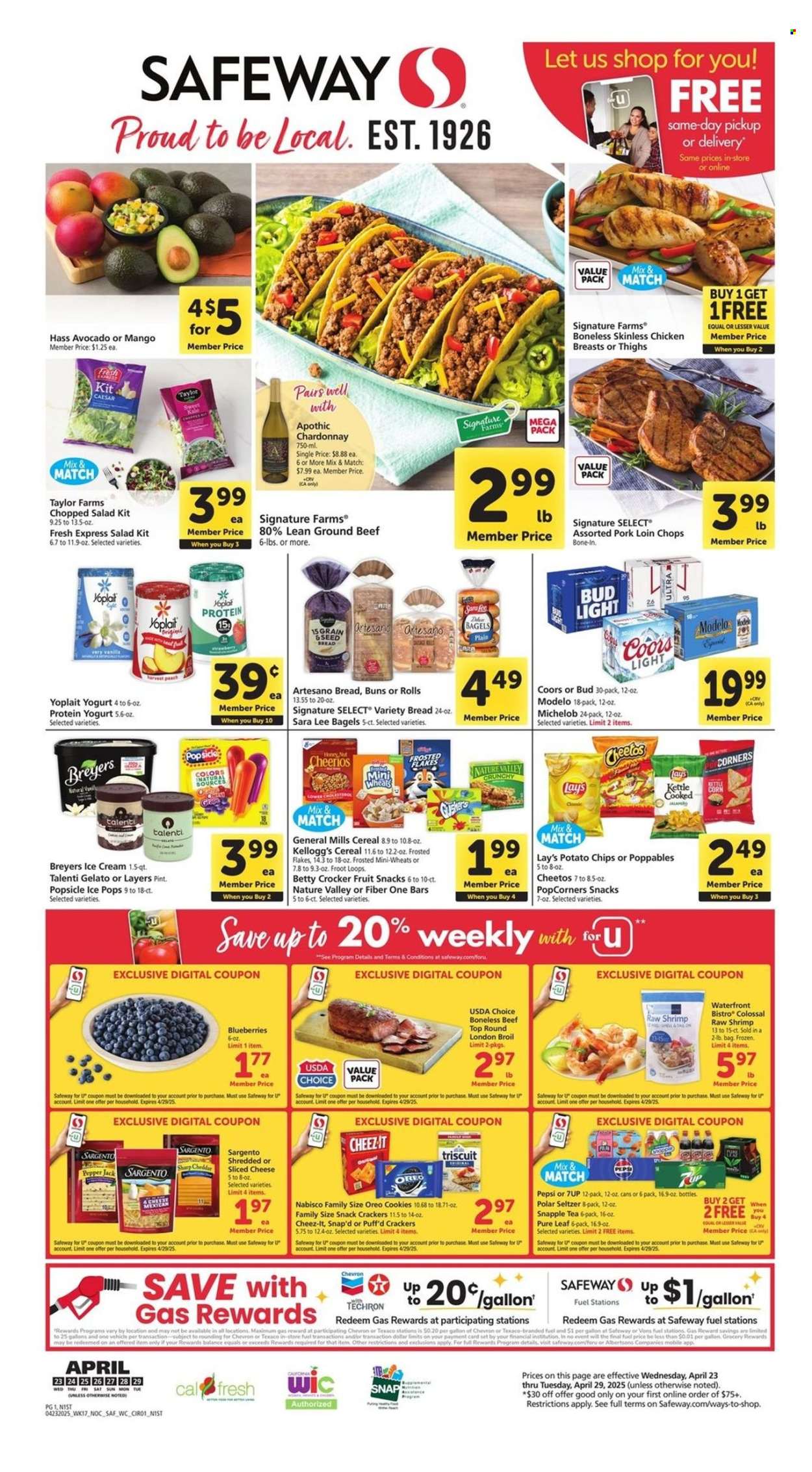 Safeway ad - 04/23/2025 - 04/29/2025. Page 1