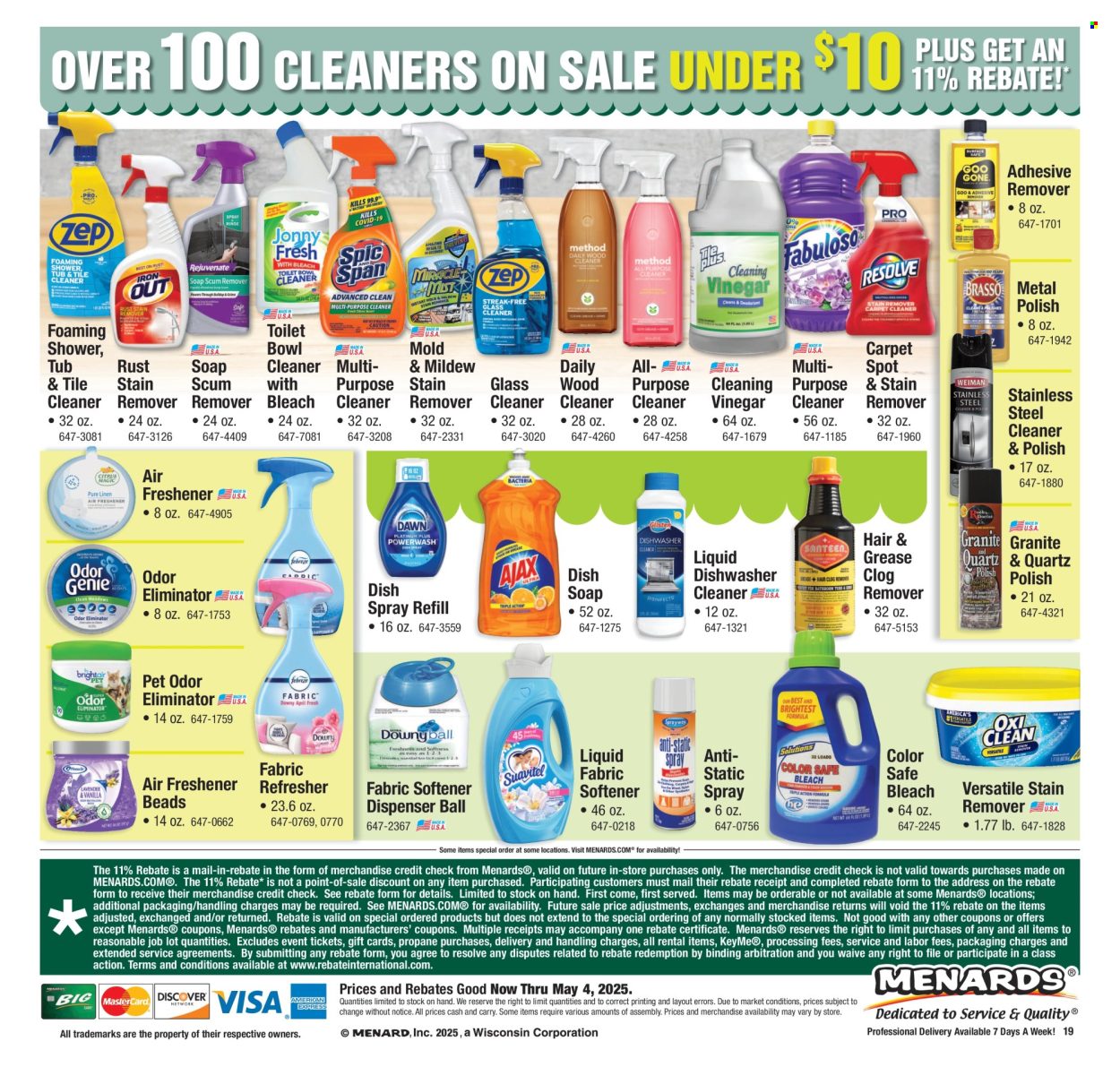Menards ad - 04/24/2025 - 05/04/2025. Page 29