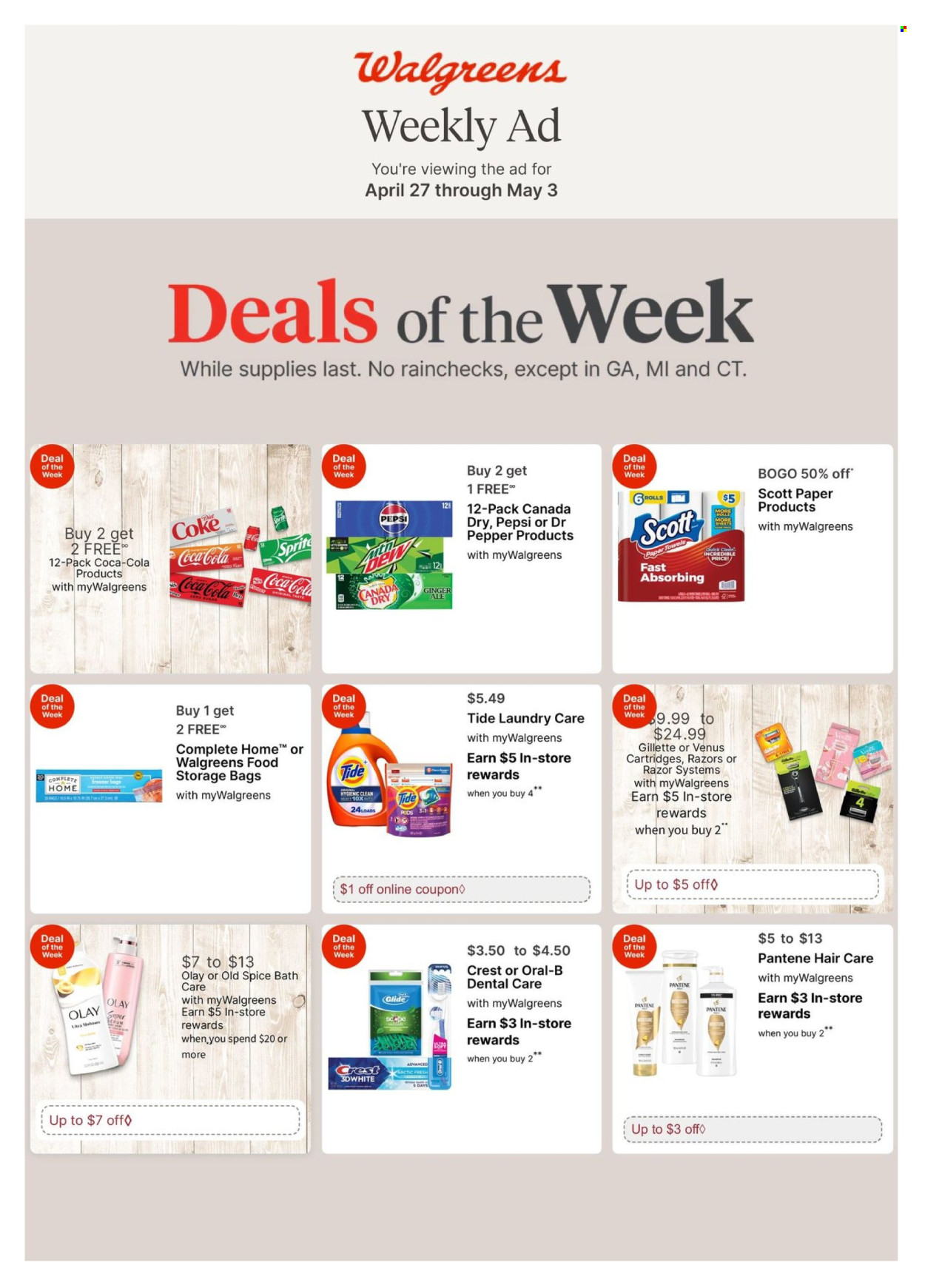 Walgreens ad - 04/27/2025 - 05/03/2025. Page 1