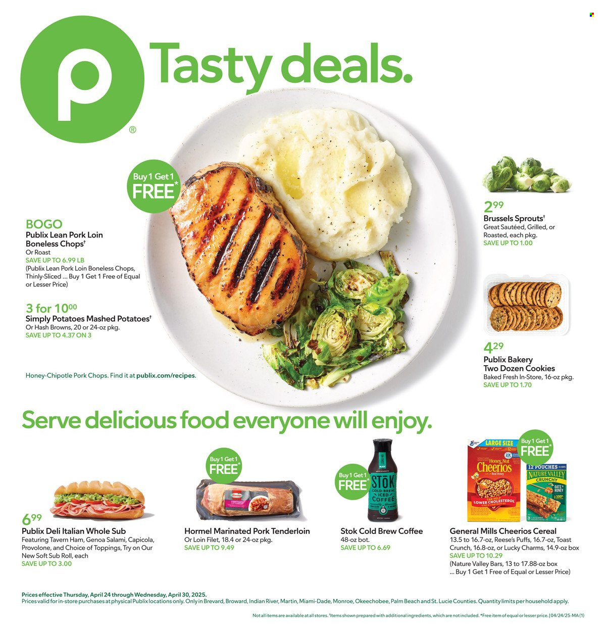 Publix ad - 04/24/2025 - 04/30/2025. Page 1