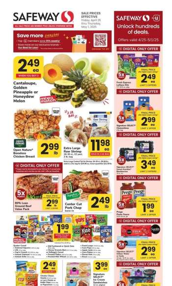 Safeway Flyer - 04/25/2025 - 05/01/2025.