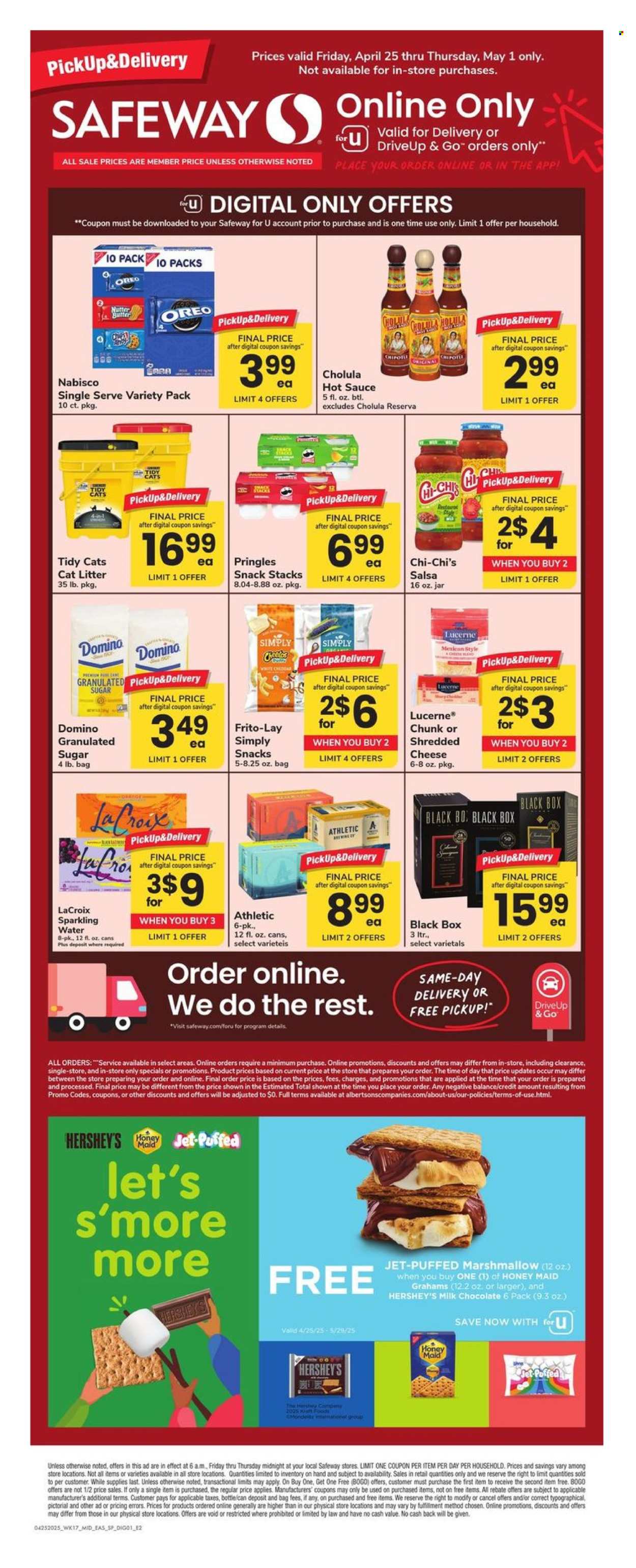 Safeway ad - 04/25/2025 - 05/01/2025. Page 1