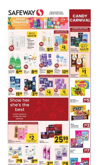 Safeway Flyer - 04/25/2025 - 05/08/2025.
