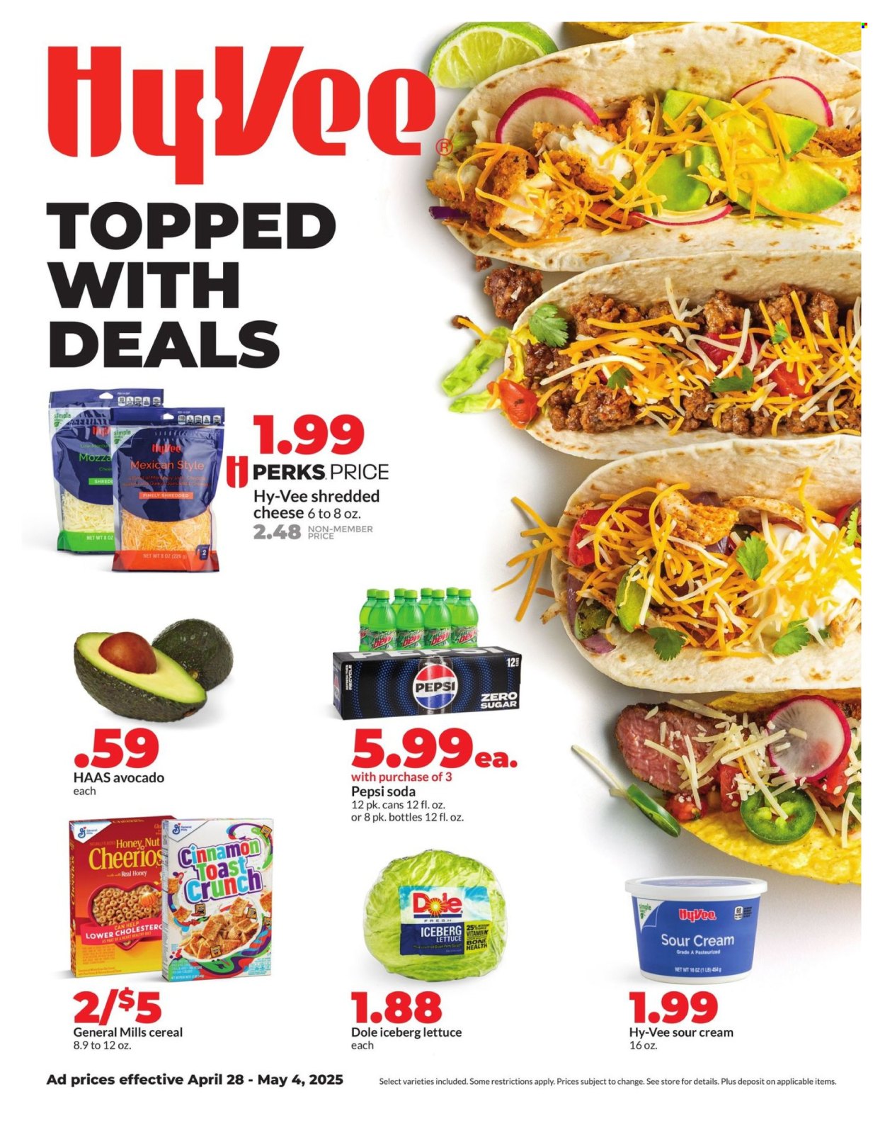 Hy-Vee ad - 04/28/2025 - 05/04/2025. Page 1