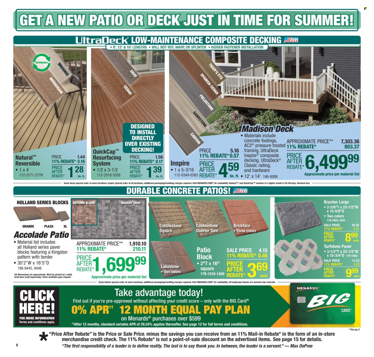 Menards ad - 05/01/2025 - 05/11/2025. Page 10