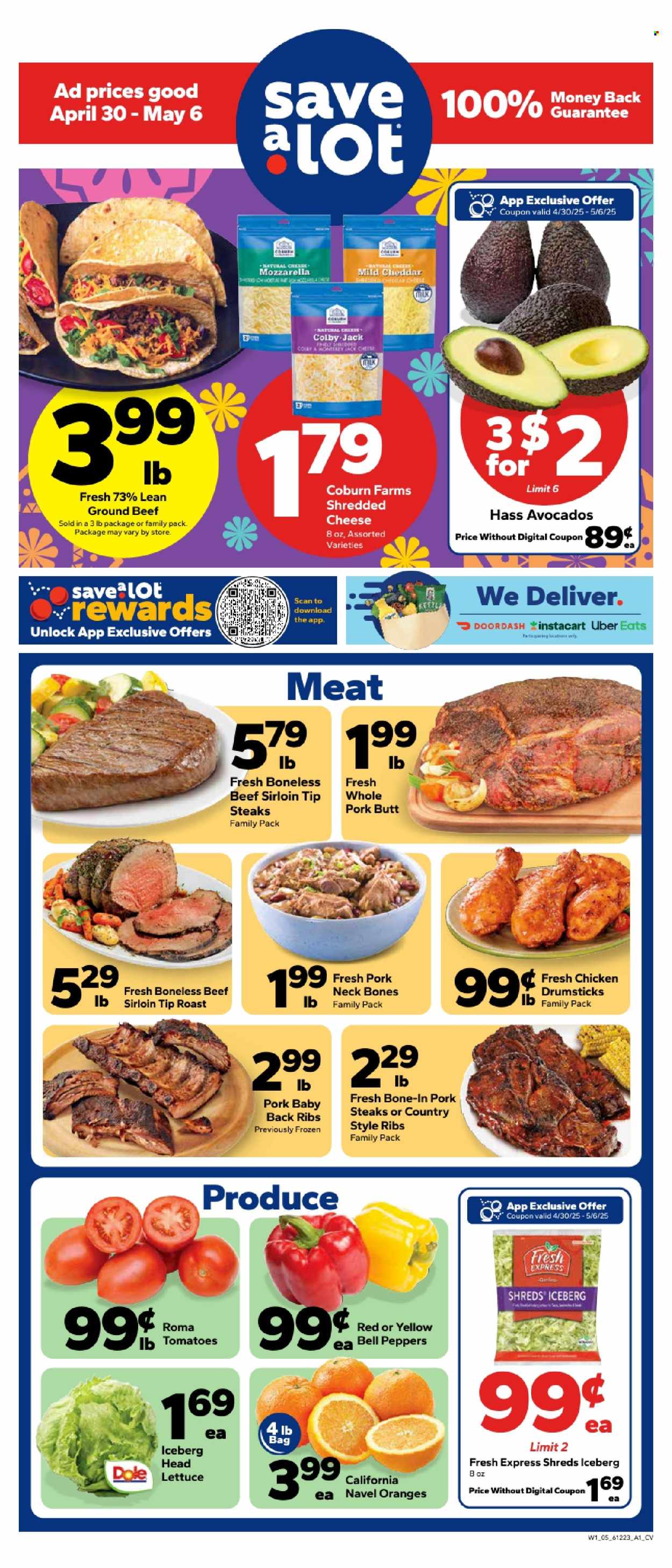 Save a Lot ad - 04/30/2025 - 05/06/2025. Page 1
