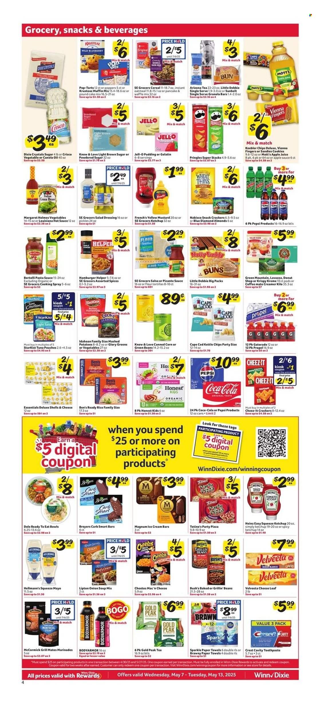Winn Dixie ad - 05/07/2025 - 05/13/2025. Page 4