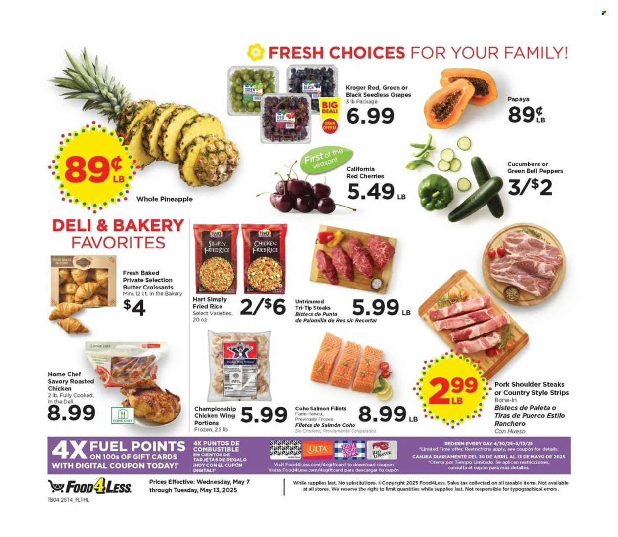 Food 4 Less ad - 05/07/2025 - 05/13/2025. Page 4