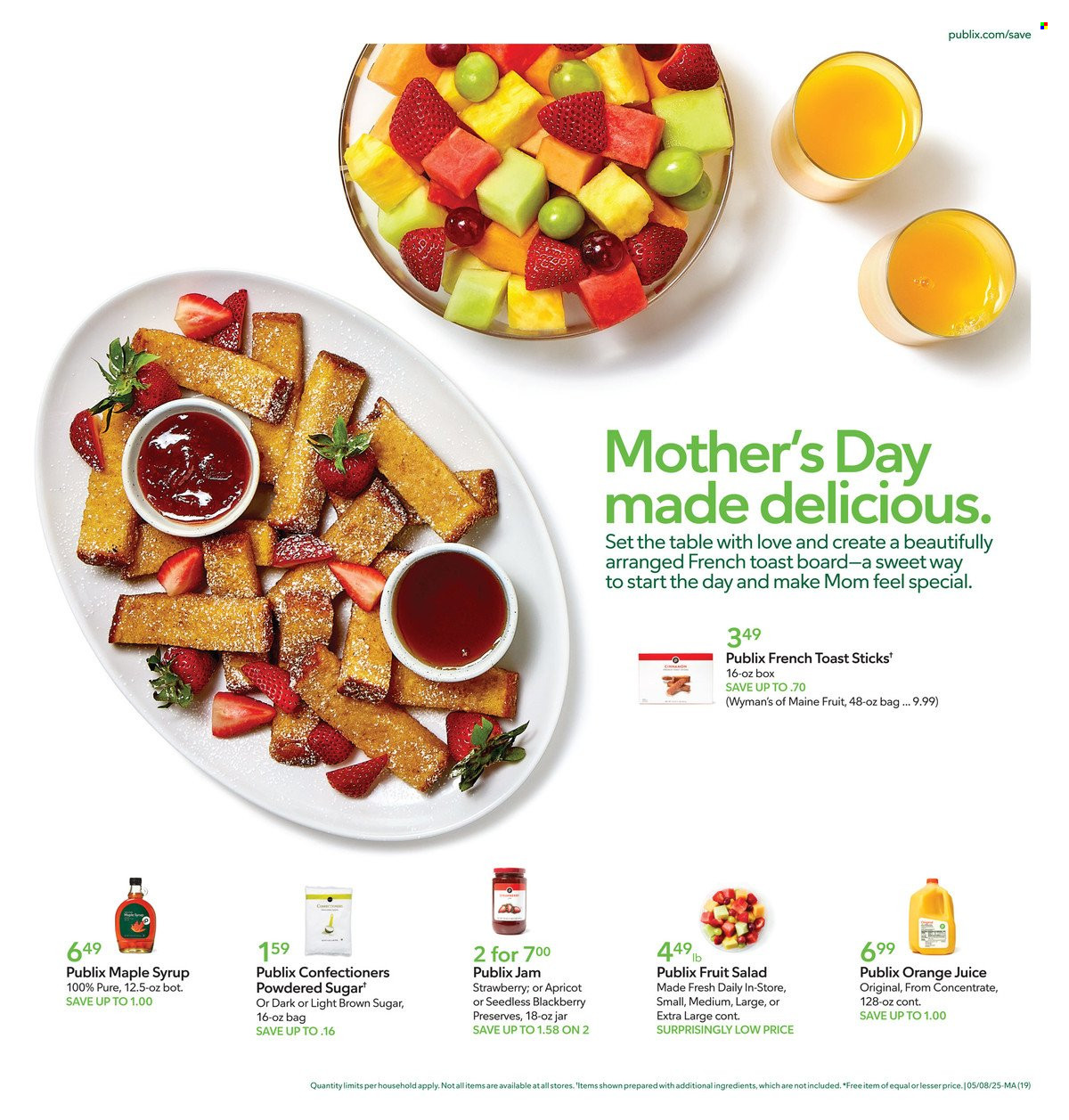 Publix ad - 05/08/2025 - 05/14/2025. Page 19