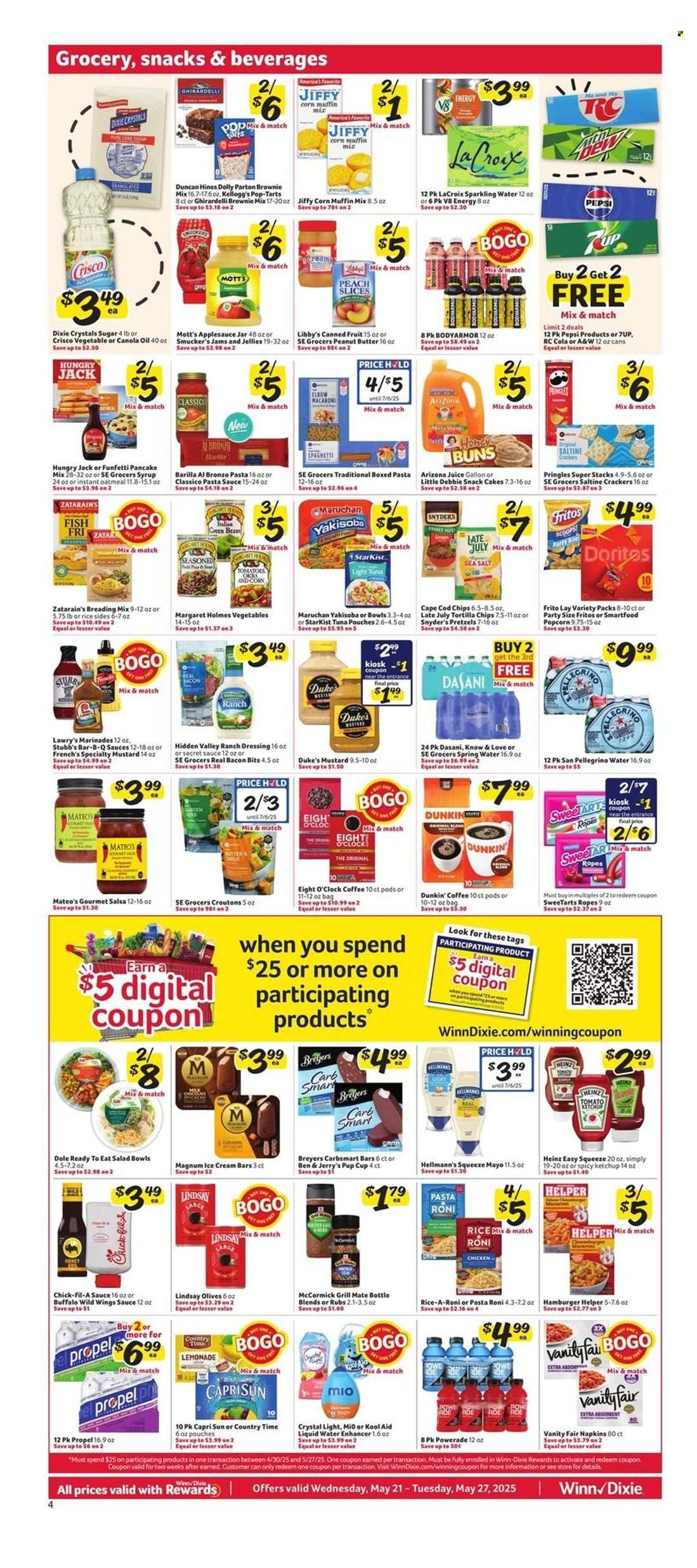 Winn Dixie ad - 05/21/2025 - 05/27/2025. Page 4