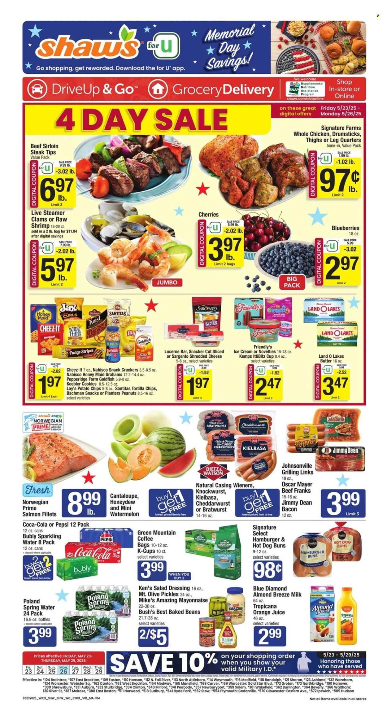 Shaw’s ad - 05/23/2025 - 05/29/2025. Page 1