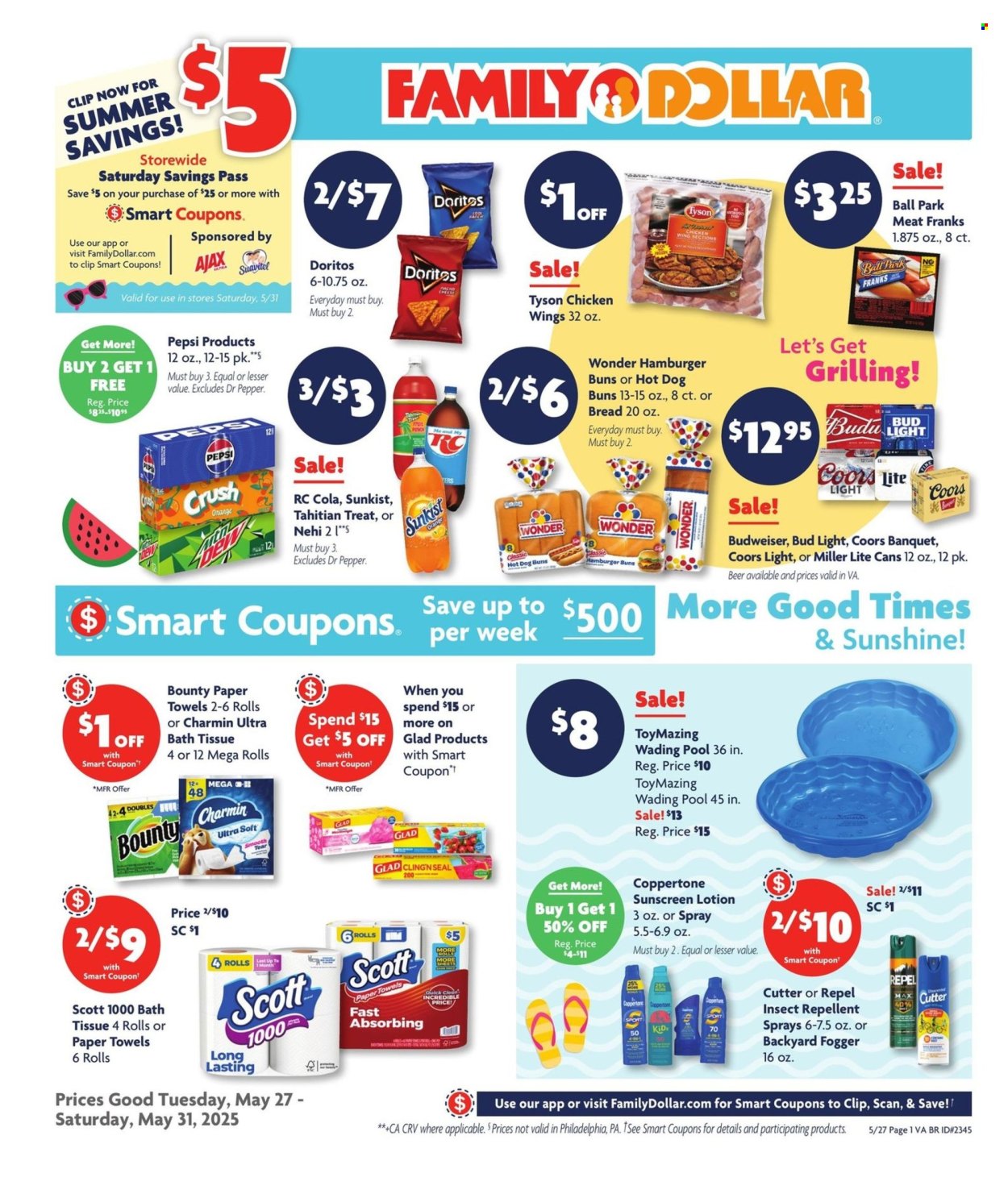 Family Dollar ad - 05/27/2025 - 05/31/2025. Page 1