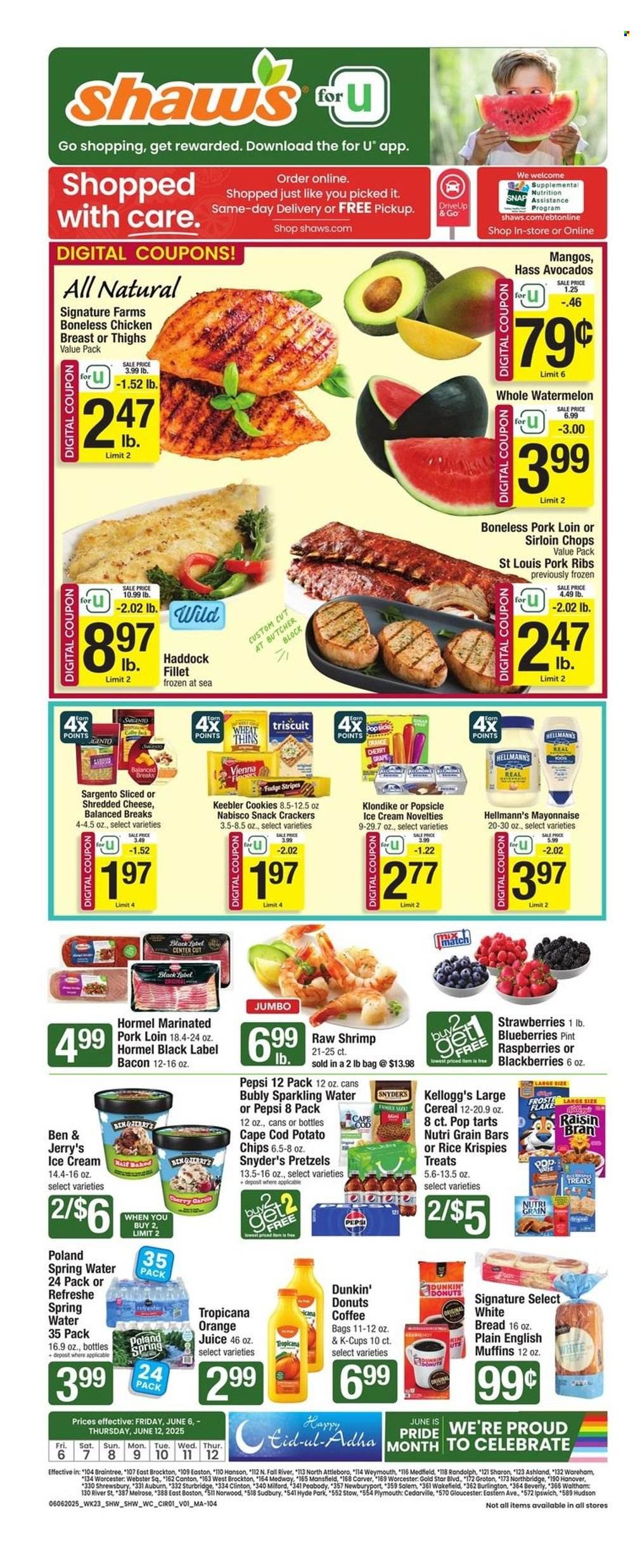Shaw’s ad - 06/06/2025 - 06/12/2025. Page 1