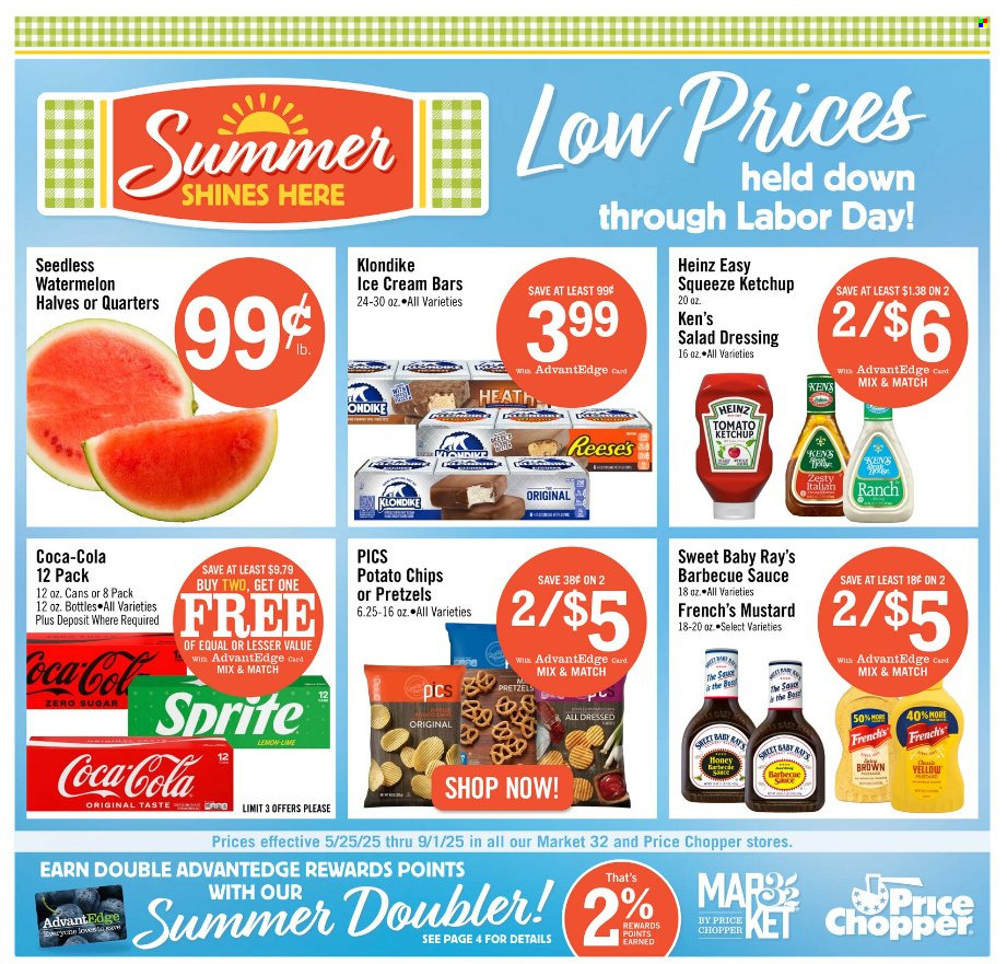 Price Chopper ad - 05/25/2025 - 09/01/2025. Page 1