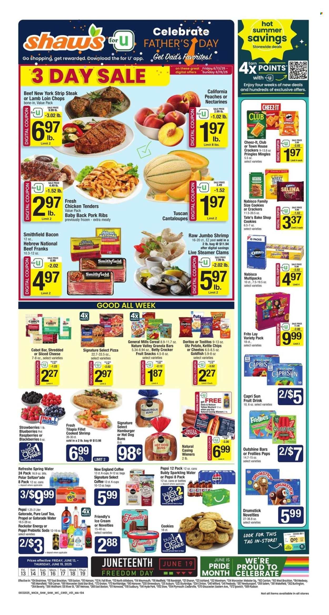 Shaw’s ad - 06/13/2025 - 06/19/2025. Page 1