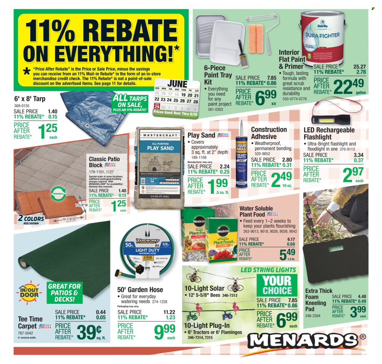 Menards ad - 06/19/2025 - 06/29/2025. Page 1