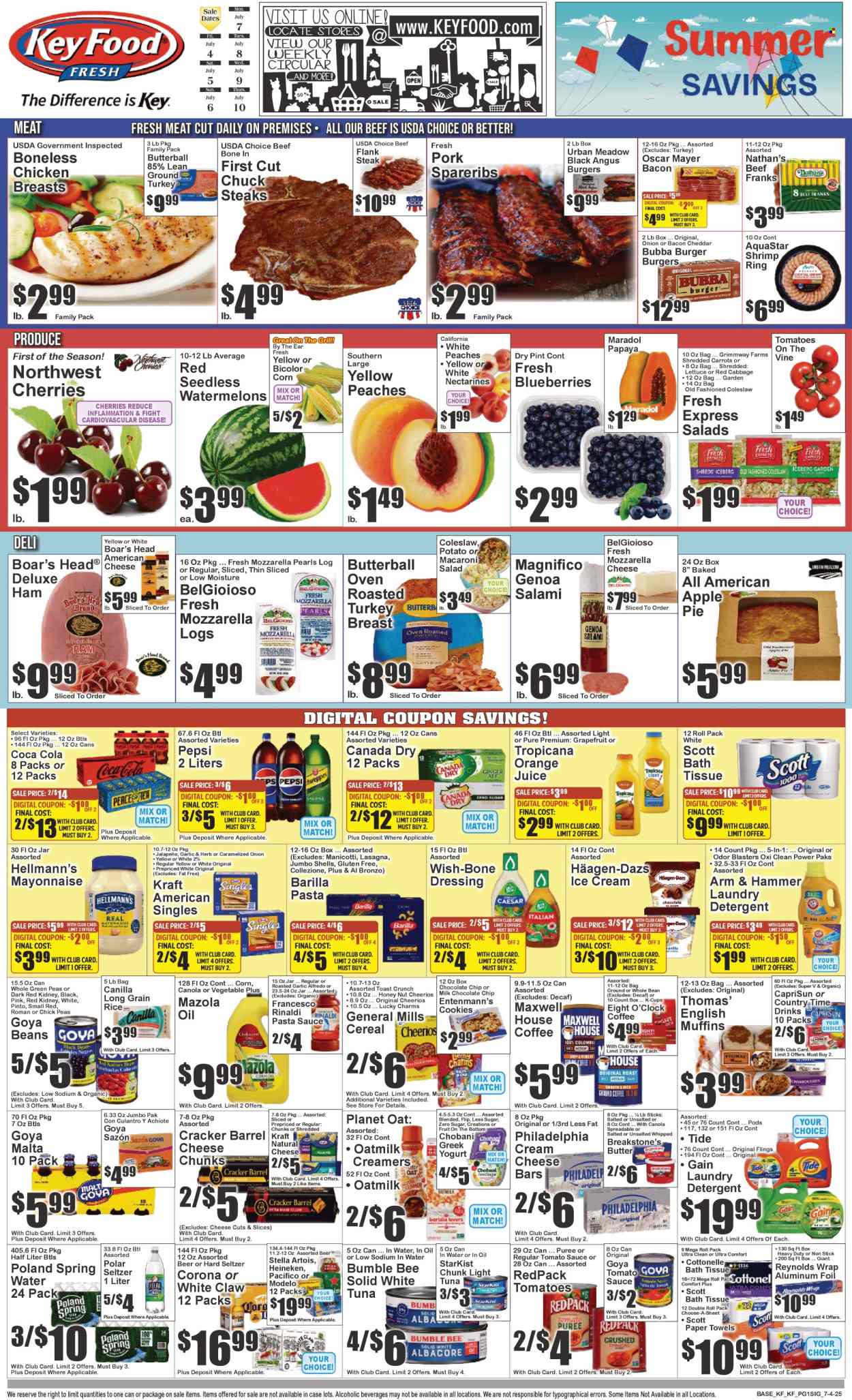 Key Food ad - 07/04/2025 - 07/10/2025. Page 1