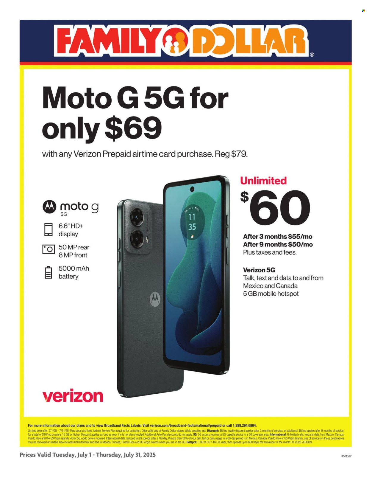 Family Dollar ad - 07/01/2025 - 07/31/2025. Page 1