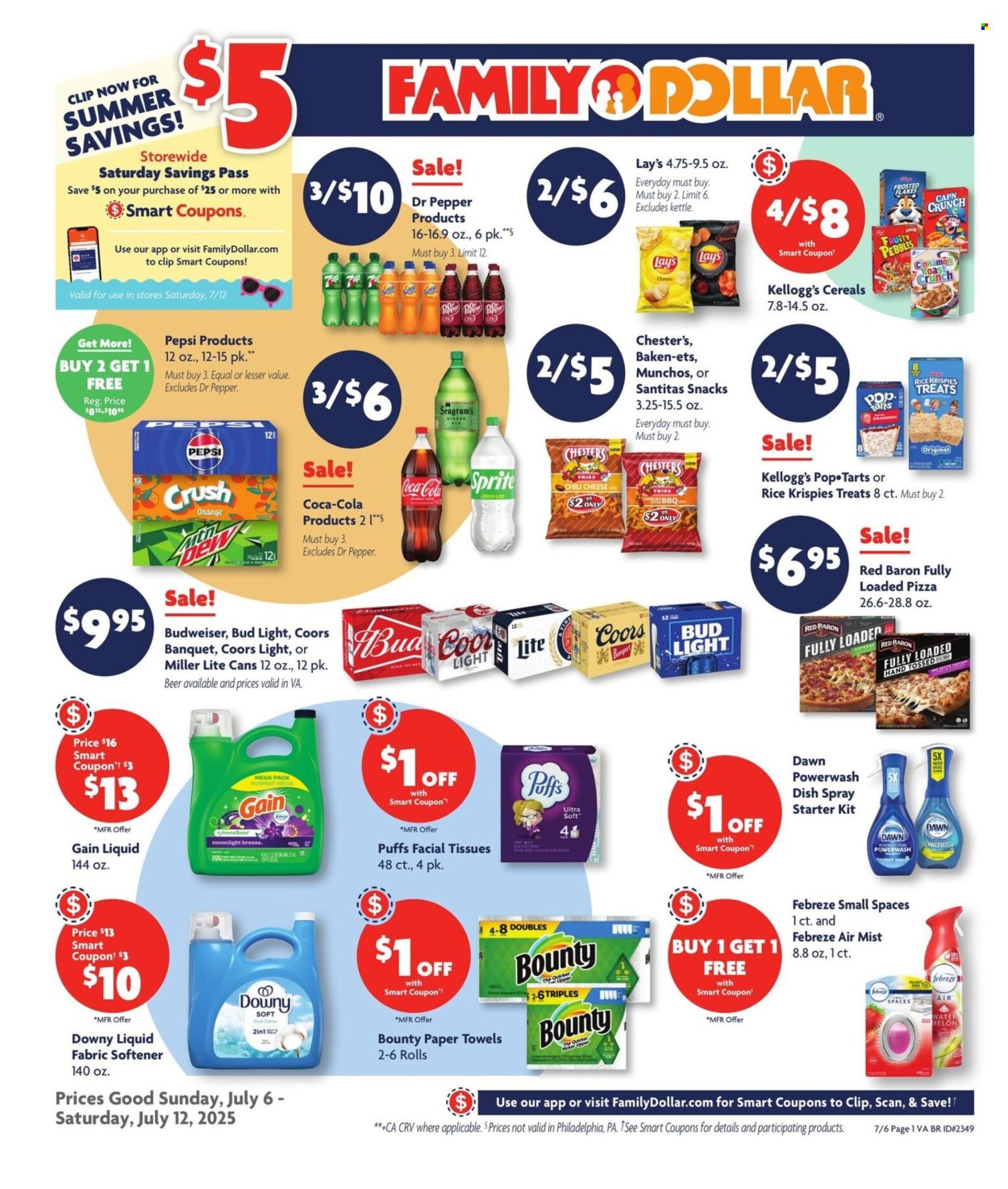 Family Dollar ad - 07/06/2025 - 07/12/2025. Page 1