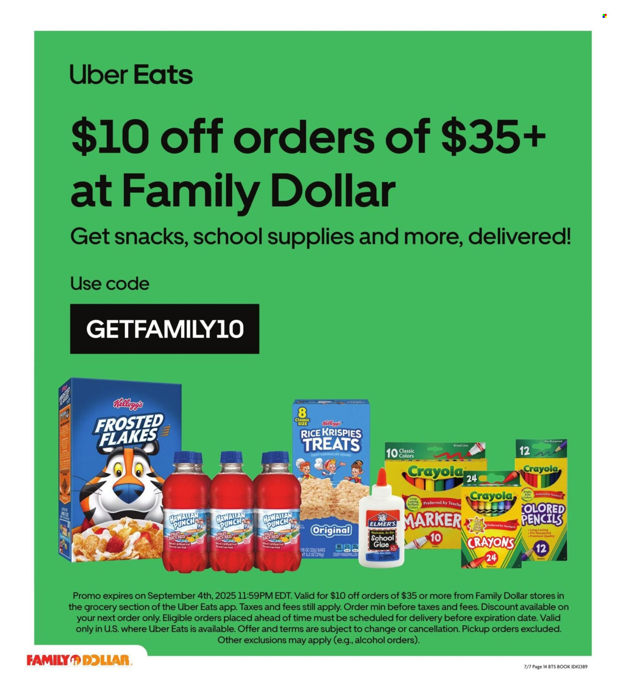 Family Dollar ad - 07/07/2025 - 09/01/2025. Page 15