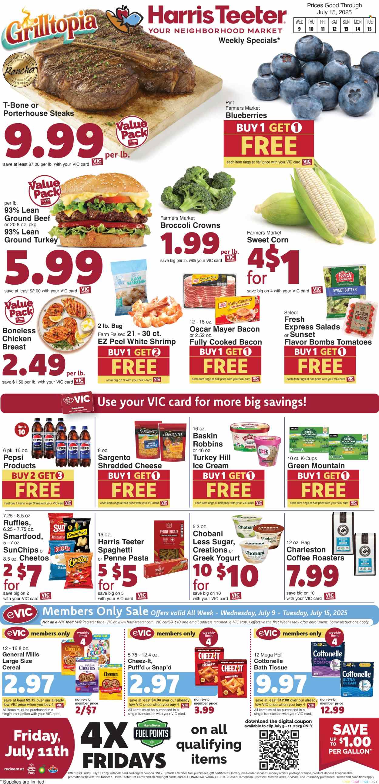 Harris Teeter ad - 07/09/2025 - 07/15/2025. Page 1