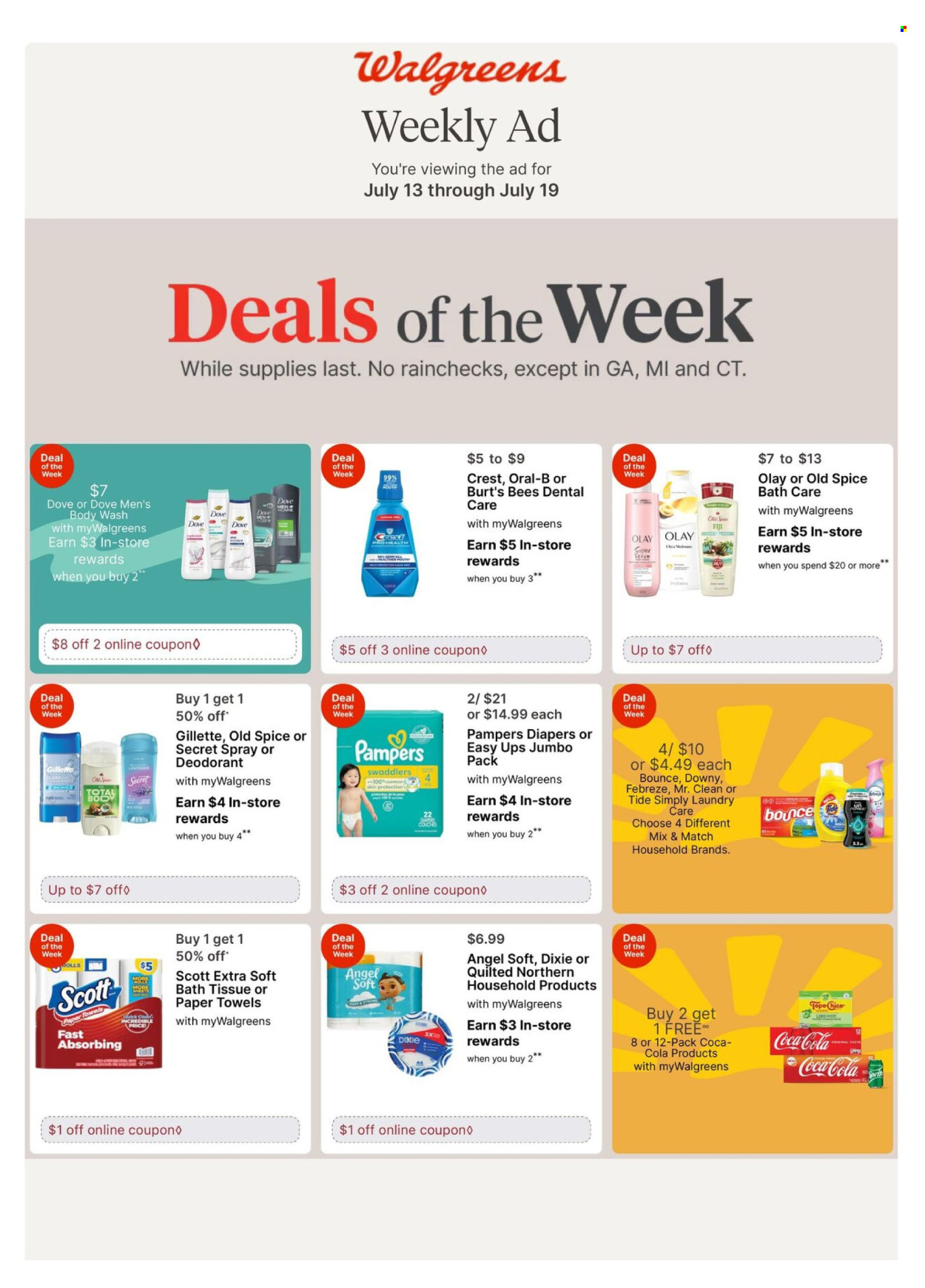 Walgreens ad - 07/13/2025 - 07/19/2025. Page 1