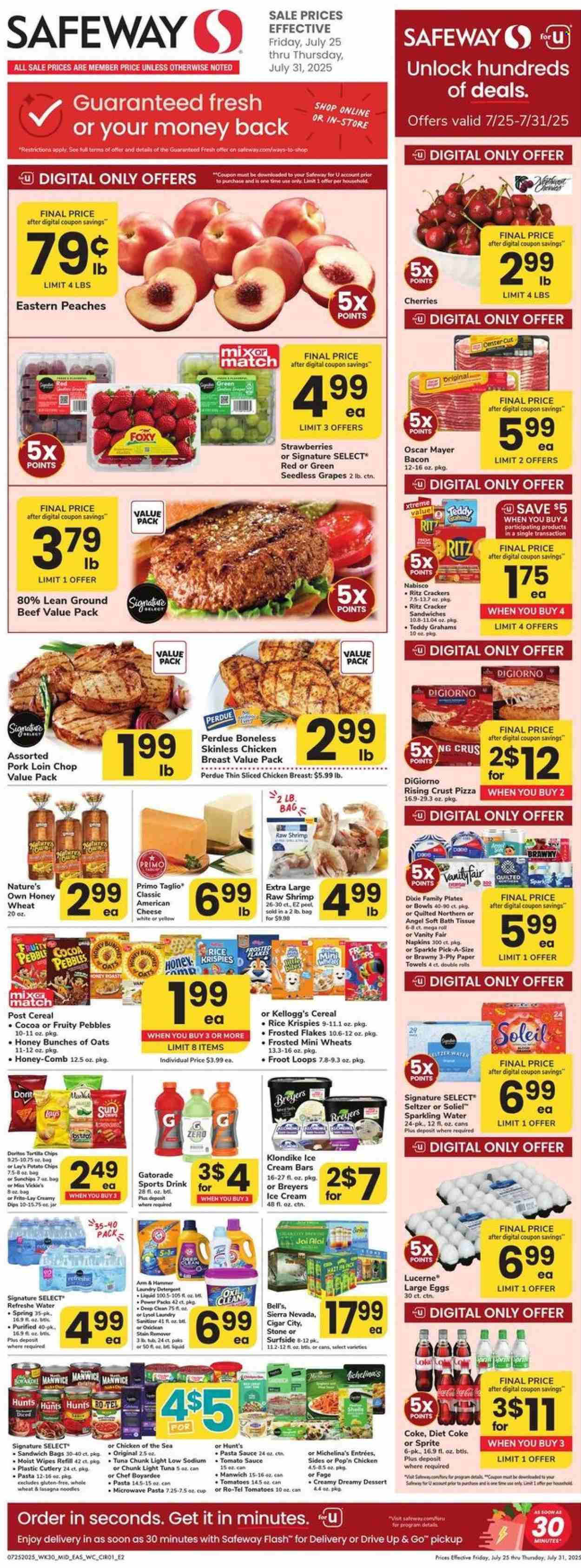 Safeway ad - 07/25/2025 - 07/31/2025. Page 1
